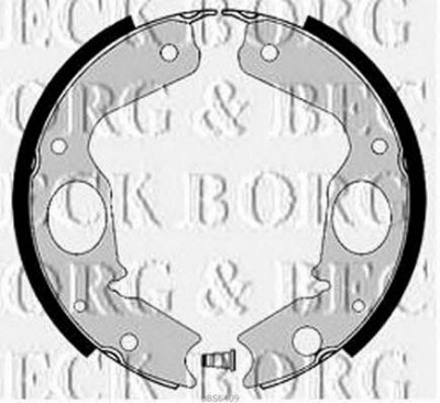 BORG & BECK bbs6409 -  Комплект тормозных колодок